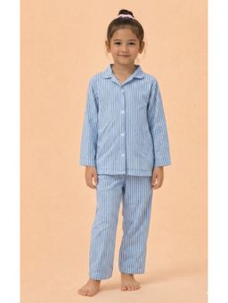 PICCOLO - Girls Cotton Stripe Shirt and Pyjama