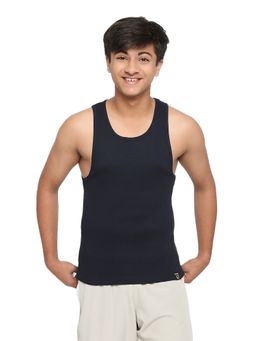 Frenchie - Teens Solid Navy Blue Vest