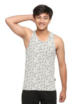 Frenchie - Teens Light Grey Printed