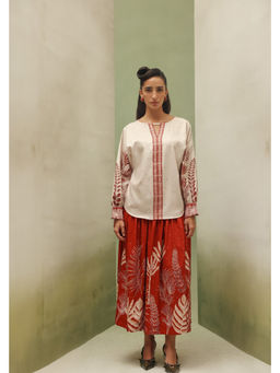 NOIB - Beige Elle Top - Night Safari