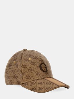 Guess - Brown Polyurethane Printed Men Cap