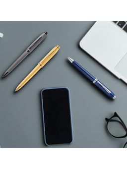 Cross - Townsend Luxury 23KT Gold-Plated Ballpoint Pen With Diamond Pattern Engraving