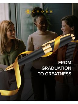 Cross - Edge Matte Black Rollerball Pen - Black Ink, Gold Accents, Luxury Pen