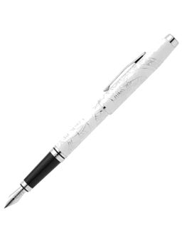Cross - Coventry Zodiac Year Of The Snake Fountain Pen - Pearl White, Fine Nib, Chrome