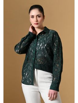 TBOJ - Women Green Net Shirt
