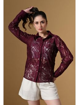 TBOJ - Women Wine Net Shirt