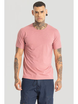 Snitch - Raw Edge Salmon Pink T-Shirt