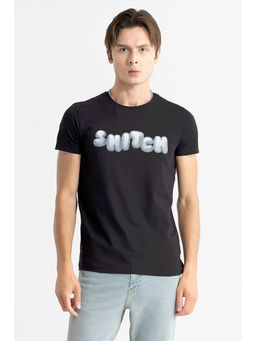 Snitch - Black Printed T-Shirt