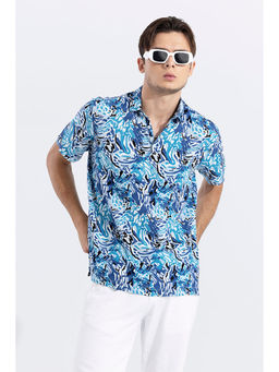 Snitch - Flowing Art Blue Polo T-Shirt