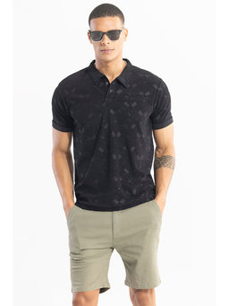 Snitch - Square Space Black Polo T-Shirt