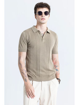Snitch - Infiniteknit Brown Polo T-Shirt