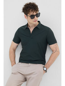 Snitch - Dark Green Technical Stitchless Polo T-Shirt