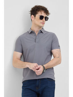 Snitch - Grey Technical Stitchless Polo T-Shirt