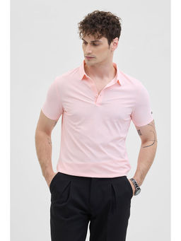 Snitch - Light Pink Technical Stitchless Polo T-Shirt