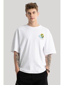 Snitch - Effortless White Oversized T-Shirt