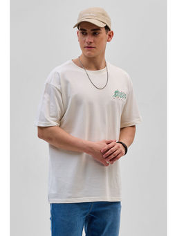 Snitch - Duck Army White Oversized Fit T-Shirt