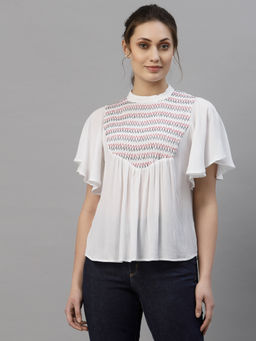 Style Quotient - Women White Solid Tops