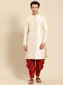 Amodh by Kisah - Men White Kurta (Set of 2)