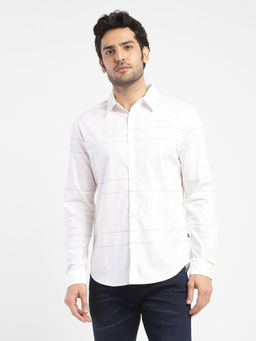 Levi's - Men Checks White Slim Shirt