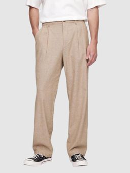 GAP - Men Beige Mid-Rise Regular Fit Trouser