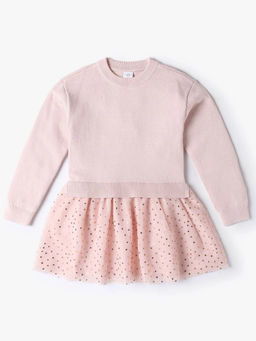 GAP - Girls Pink Crew Neck Sweater Dress