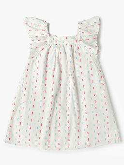 GAP - Girls White Square Neck A-Line Dress
