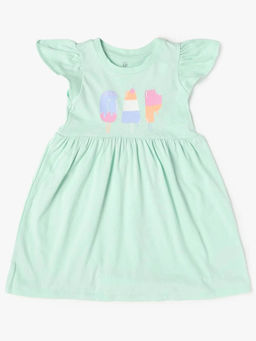 GAP - Girls Green Round-Neck Dress