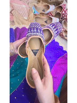 Desi Colour - The Mehar Collection Purple Zarya Celeste Juttis