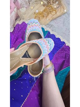 Desi Colour - The Mehar Collection Multi-Color Noor Pastella Juttis