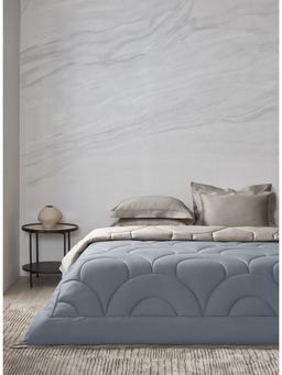 SANSAAR A D'DECOR BRAND LIVE CONSCIOUSLY - Island Fossil Surfspray Double Comforter Bedding Set Queen