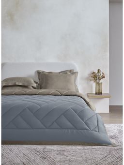 SANSAAR A D'DECOR BRAND LIVE CONSCIOUSLY - Island Fossil Surfspray Double Comforter Bedding Set Queen