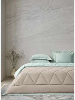 SANSAAR A D'DECOR BRAND LIVE CONSCIOUSLY - Flint Stone Fallen Rock Double Comforter Bedding Set Queen