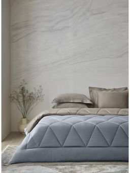 SANSAAR A D'DECOR BRAND LIVE CONSCIOUSLY - Island Fossil Surfspray Double Comforter Bedding Set Queen