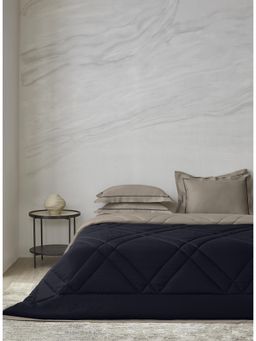 SANSAAR A D'DECOR BRAND LIVE CONSCIOUSLY - Lozenge Caviar Falcon Double Comforter Bedding Set Queen