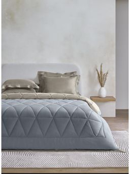 SANSAAR A D'DECOR BRAND LIVE CONSCIOUSLY - Island Fossil Surfspray Double Comforter Bedding Set Queen