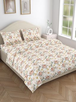 Haus & Kinder - Secret Super Soft Double Microfiber Bedsheet with Pillow Cover Double Flat Multicolor