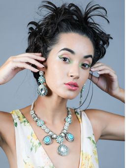 Odette - Gorgues Oxidases Necklace Set For Women