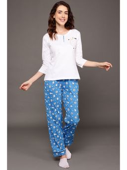 Clovia - Cotton Printed Top & Pyjama (Set of 2)