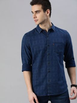 Levi's - Men Printed Blue Regular Fit Shirt
