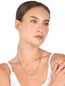 Lilly & Sparkle - Flat Mariner with Gold and Silver Plating Necklace