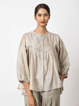 JAYATI GOENKA - Solid Cream Top