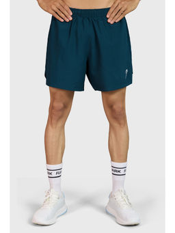 FUAARK - Men Regular 5 Dual Layer Training Compression Inner Green Shorts