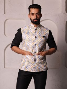 Lightpole - Multi-Colour Men Nehru Jacket