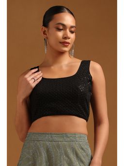 Soch - Women Black Embellished Sequined Blouse