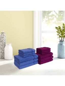 CORE Designed by SPACES - Seasons Best Qd 380 Gsm Set of 6 Hand Towel-6 Face Towel (Solid, Large)