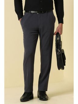 Allen Solly - Grey Polyester Blend Trouser