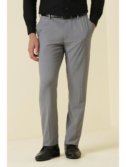 Allen Solly - Grey Polyester Blend Trouser
