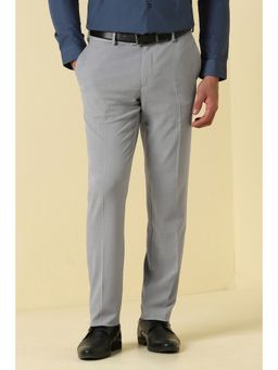 Allen Solly - Grey Polyester Blend Trouser