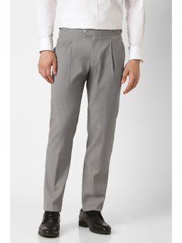 Peter England - Grey Polyester Trouser