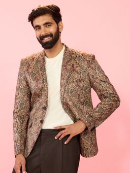 Vastramay - Multi-Color Velvet Blazer